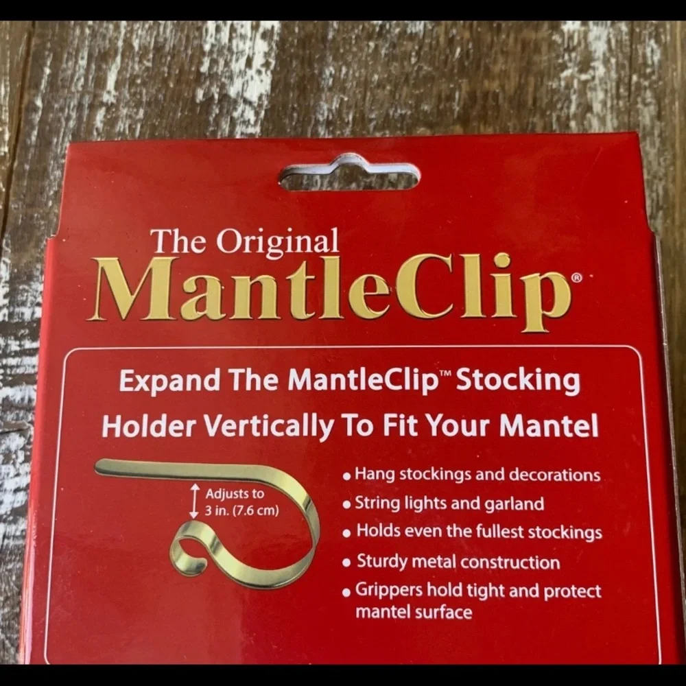 New Stockings holder mantle clip